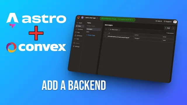 Build a Real-Time App with Astro and Convex