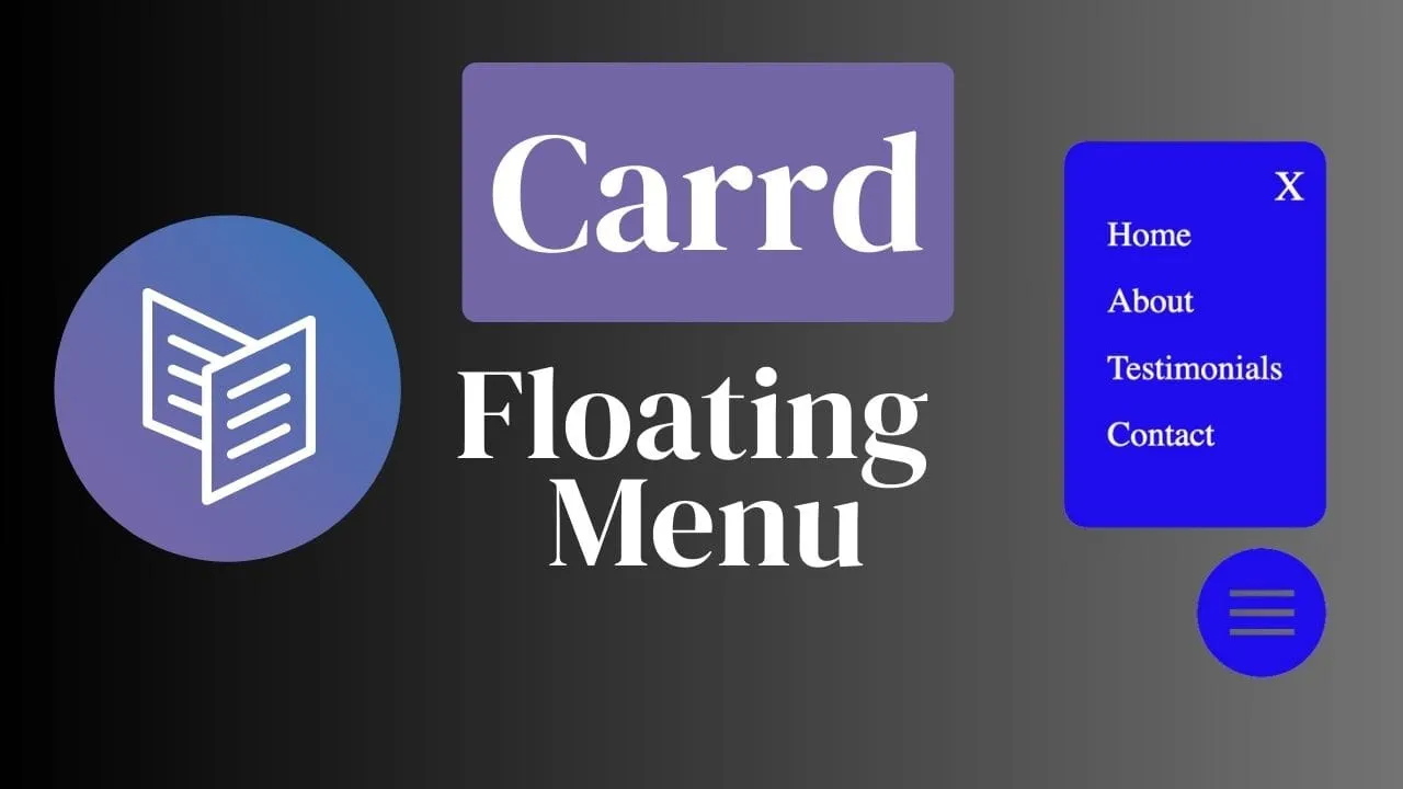 How to Add a Floating Menu to a Carrd Website
