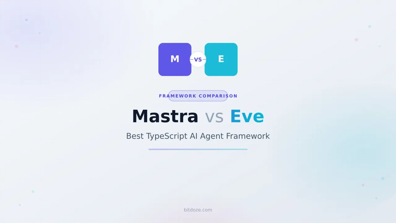 Mastra vs Eve: Best TypeScript AI Agent Framework in 2026