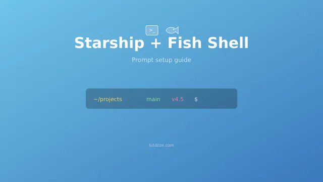 How to Set Up Starship Prompt with Fish Shell