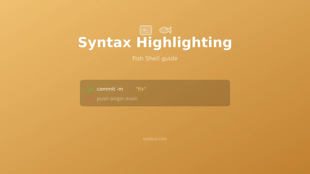 Fish Shell Syntax Highlighting Guide