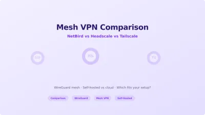 NetBird vs Headscale vs Tailscale: Which Mesh VPN Should You Use?