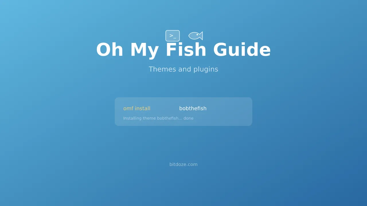 Oh My Fish (OMF) - Install Themes & Plugins