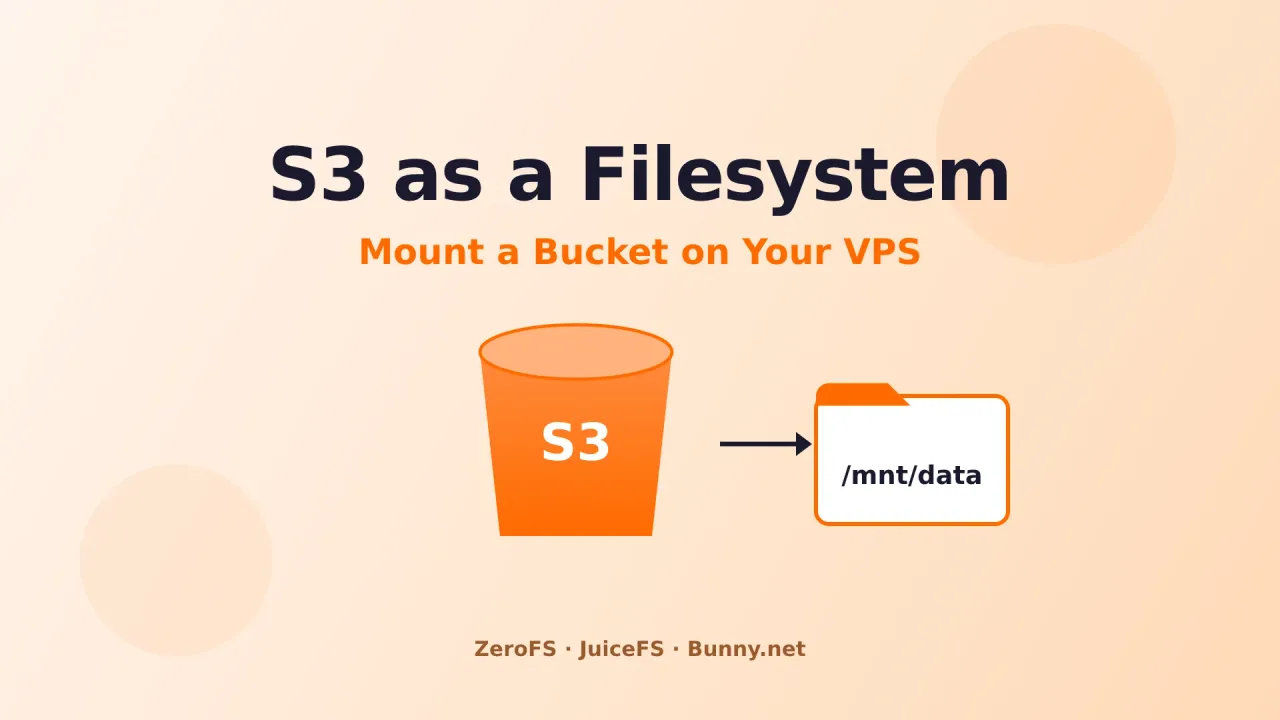 Mount an S3 Bucket as a Filesystem on a VPS with ZeroFS & JuiceFS