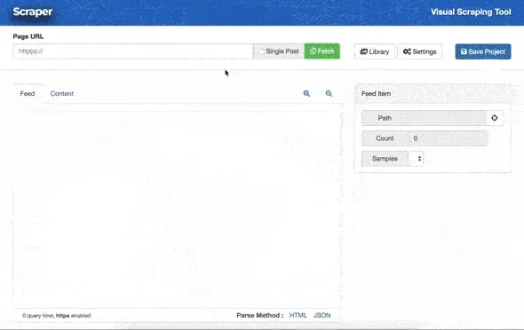Scraper Content Crawler plugin settings