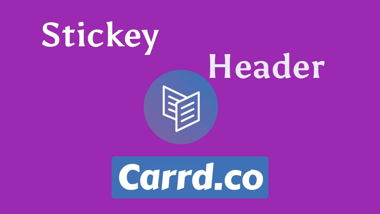How To Add a Sticky Header to Carrd (CSS Tutorial)