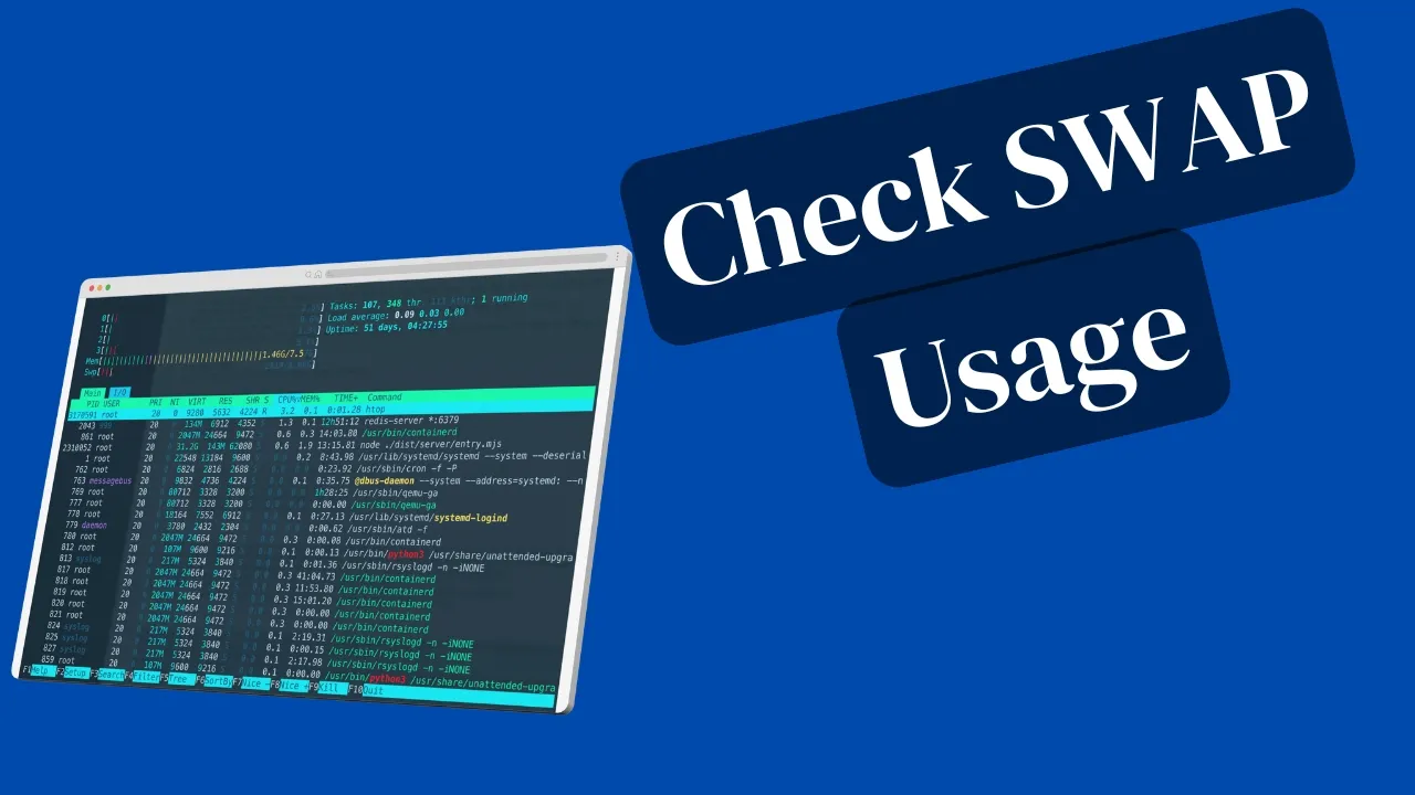 How to Identify Processes Using Swap Space in Linux