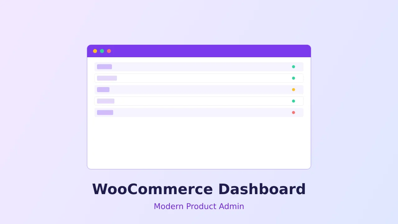 Como Construir un Dashboard Moderno de Administracion de Productos WooCommerce