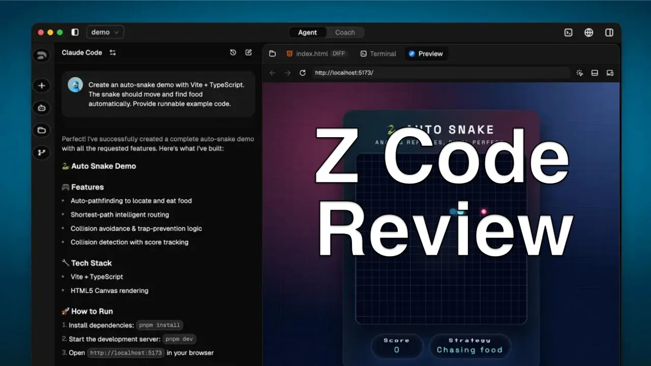 Zcode Review 2026: Free AI Coding Agent With Goal Mode (vs Cursor)